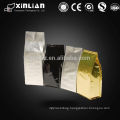 2015 Factory price Ziplock, Flat bottom, Side gusset, Quad seal, coffee tea bag